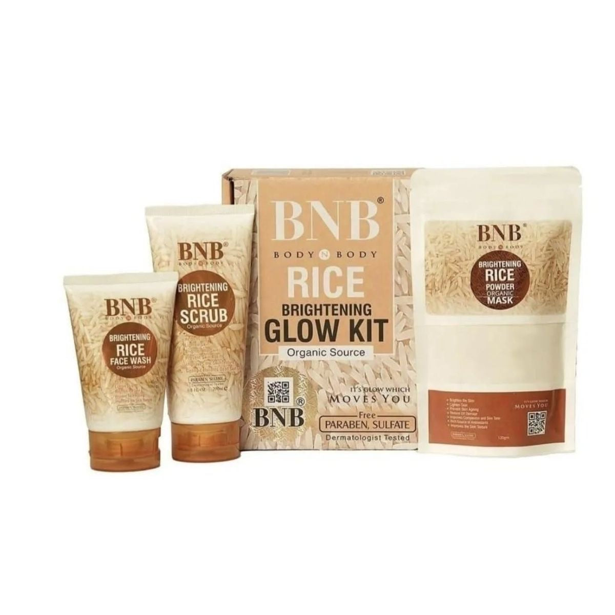 BNB Rice Brightening Glow Kit